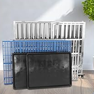 OLMMT クレート おしゃれ 鉄製 ステンレス鋼 (125*95*110) Amazon | ペット かご キャリーバック 厚 大型 小型 中型犬