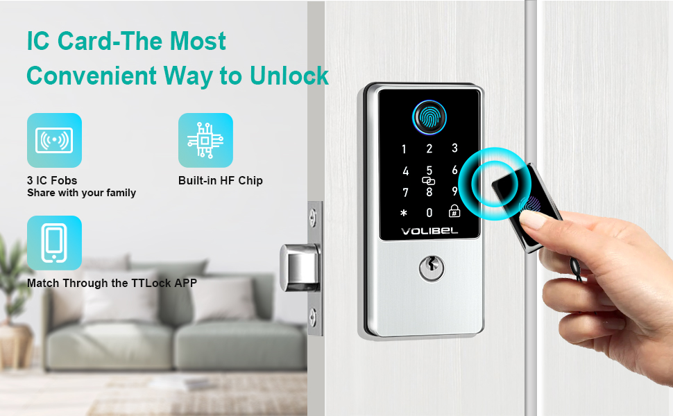 smart lock ic card key fob