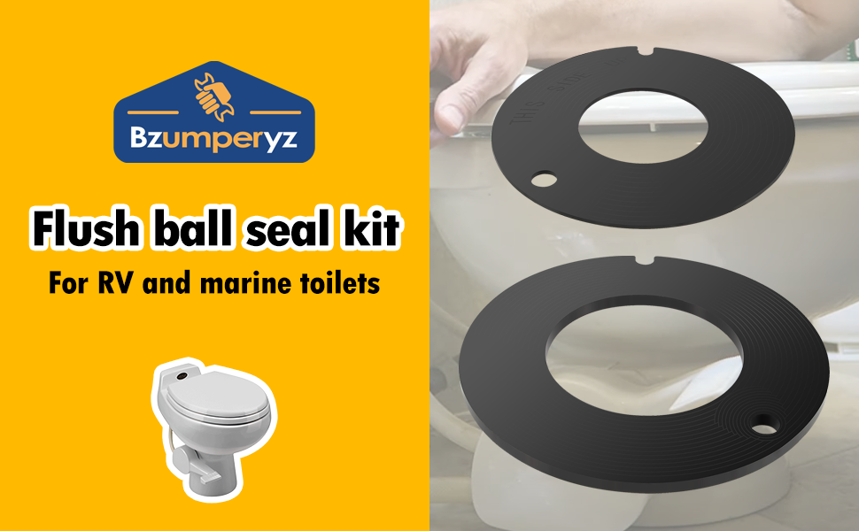 385311462 and 385316140 RV Toilet Flush Ball Seal Rubber