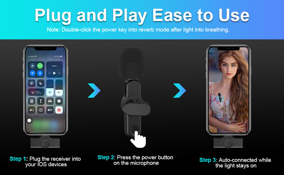 Wireless Lavalier Microphones for iPhones iPad, Noise