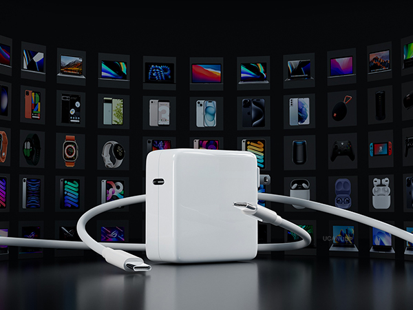 充電器　iPhone iPhone充電器 2.4A出力 ライトニングケーブル 一体型 1.5m 高