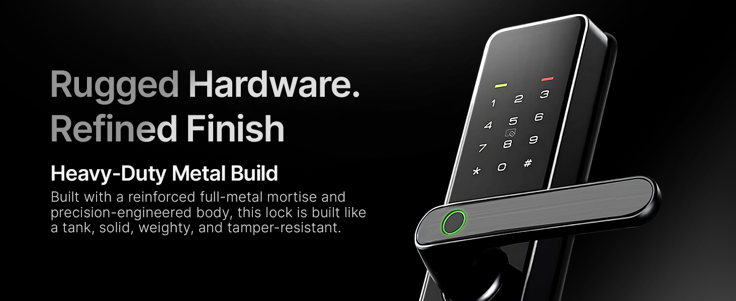 Optima Smartdoor lock Black