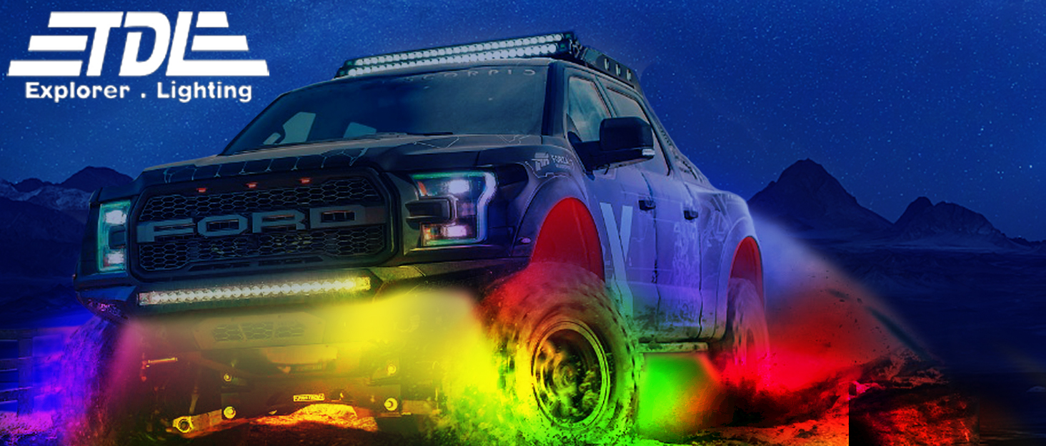 12Pods LED Rock Lights Kit, APP/RF Remote Control Underglow