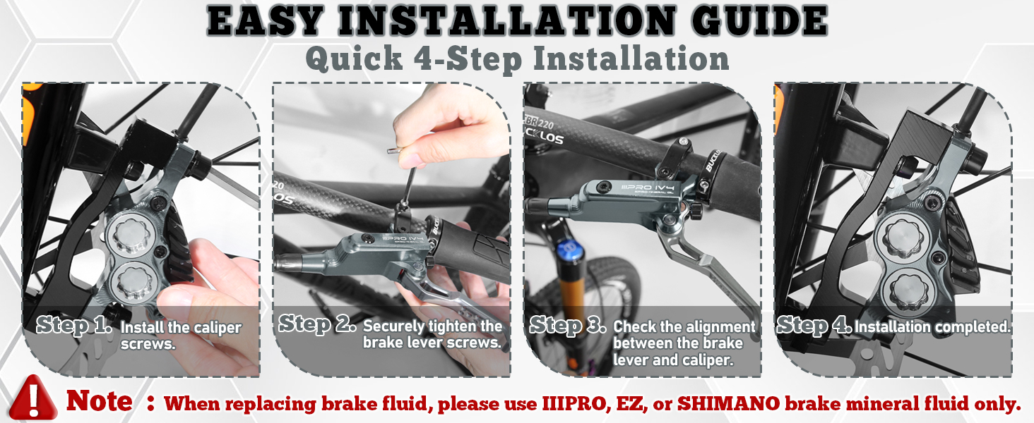 IIIPRO IV4 brake installation guide
