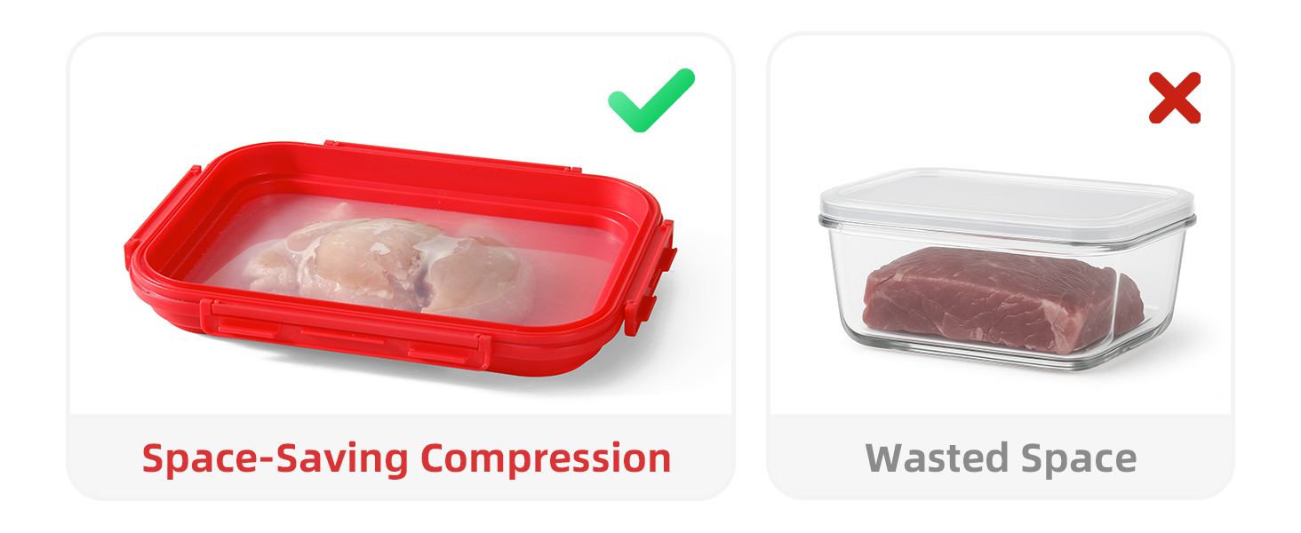 silicone fresh storage set 4