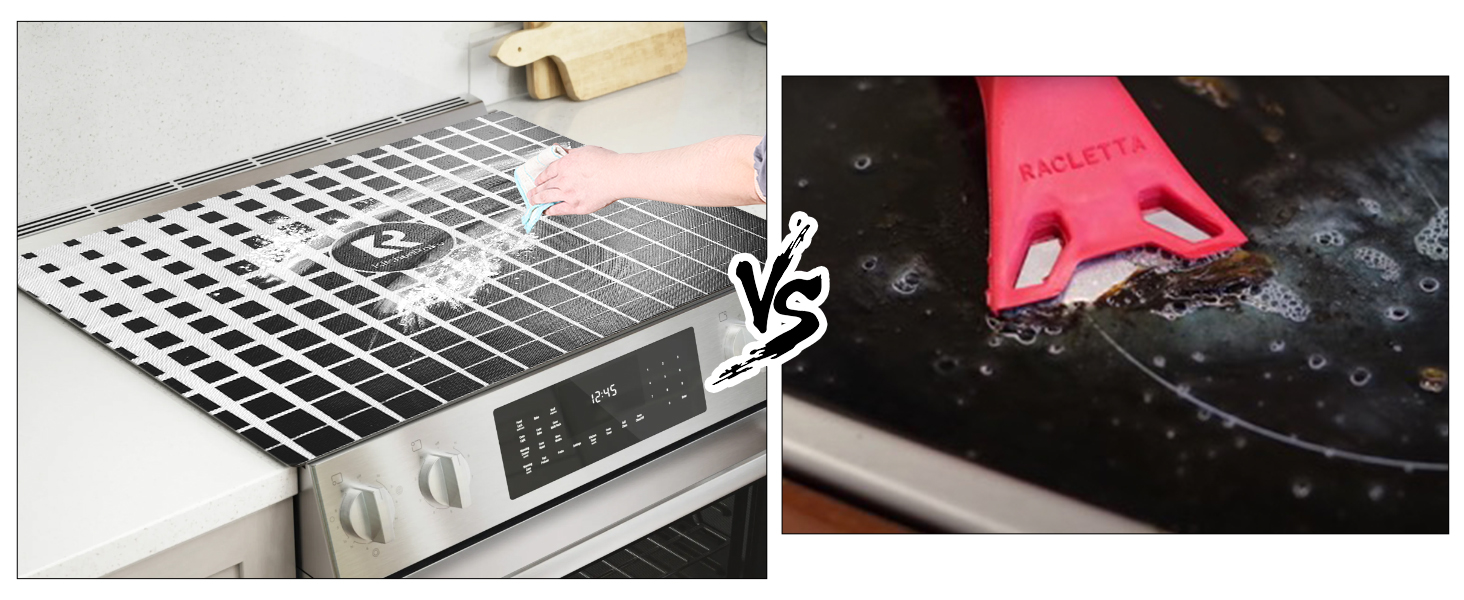 KitchenRaku Large Induction Hob Protector Mat 78x52cm, Silicone