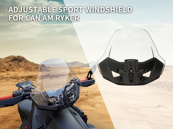RYC⭐ Amazon.com: KATIMOTO Adjustable Sport Windshield for Ryker