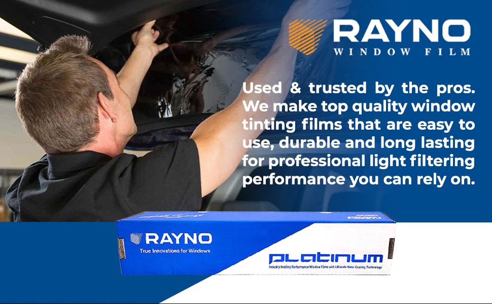 Rayno UV Blocking Window Film Platinum 35 Heat Control Insulation Sun Reflecting