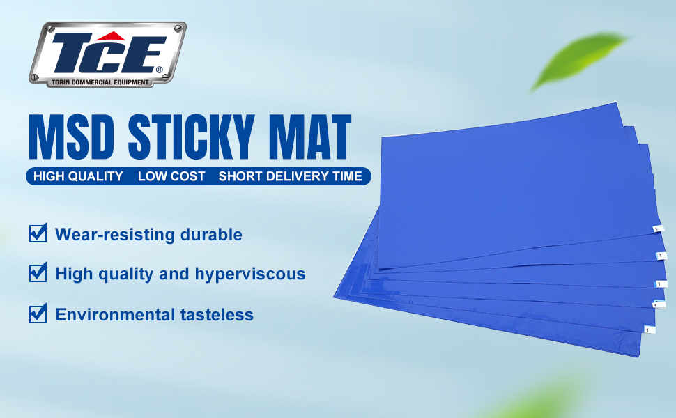 TCE AD08012U Torin Adhesive/Sticky/Tacky Mats Collects and Removes Dirt and Dust for a Clean