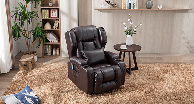 power recliner chair with massage and heat