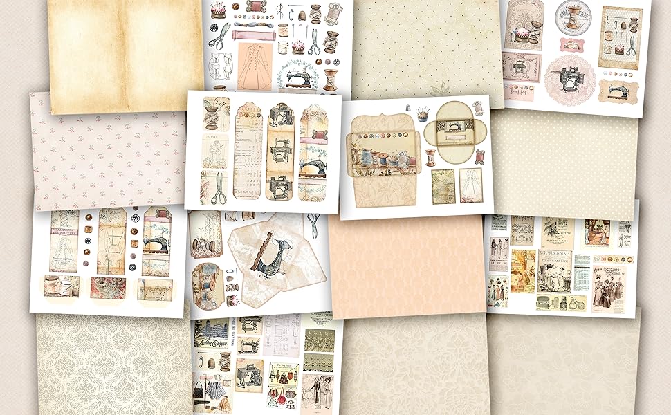 Sewing by LianaScrap: Junk Journal Pages and Ephemera