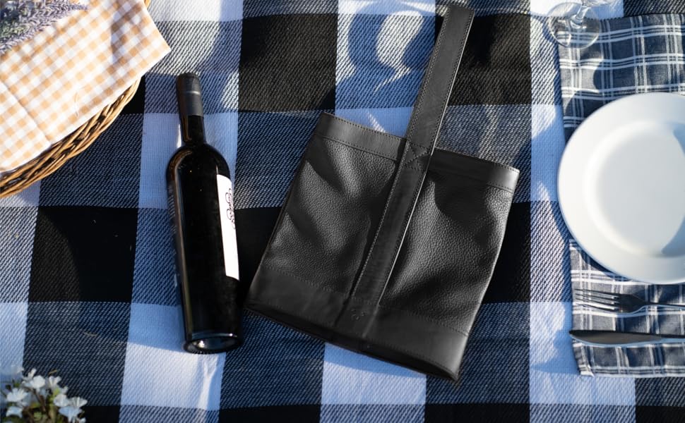 Double Wine Caddy Black