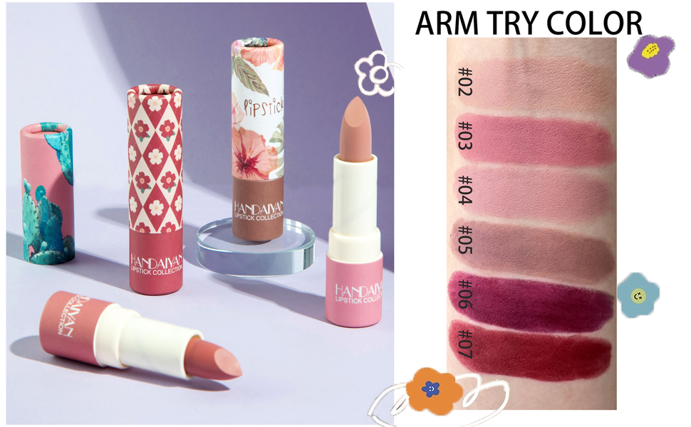 Matte Lipstick Waterproof Long Lasting Moisturizing Lip Stick