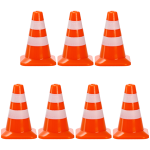 ZEAYEA 30 Pcs Mini Plastic Traffic Cones