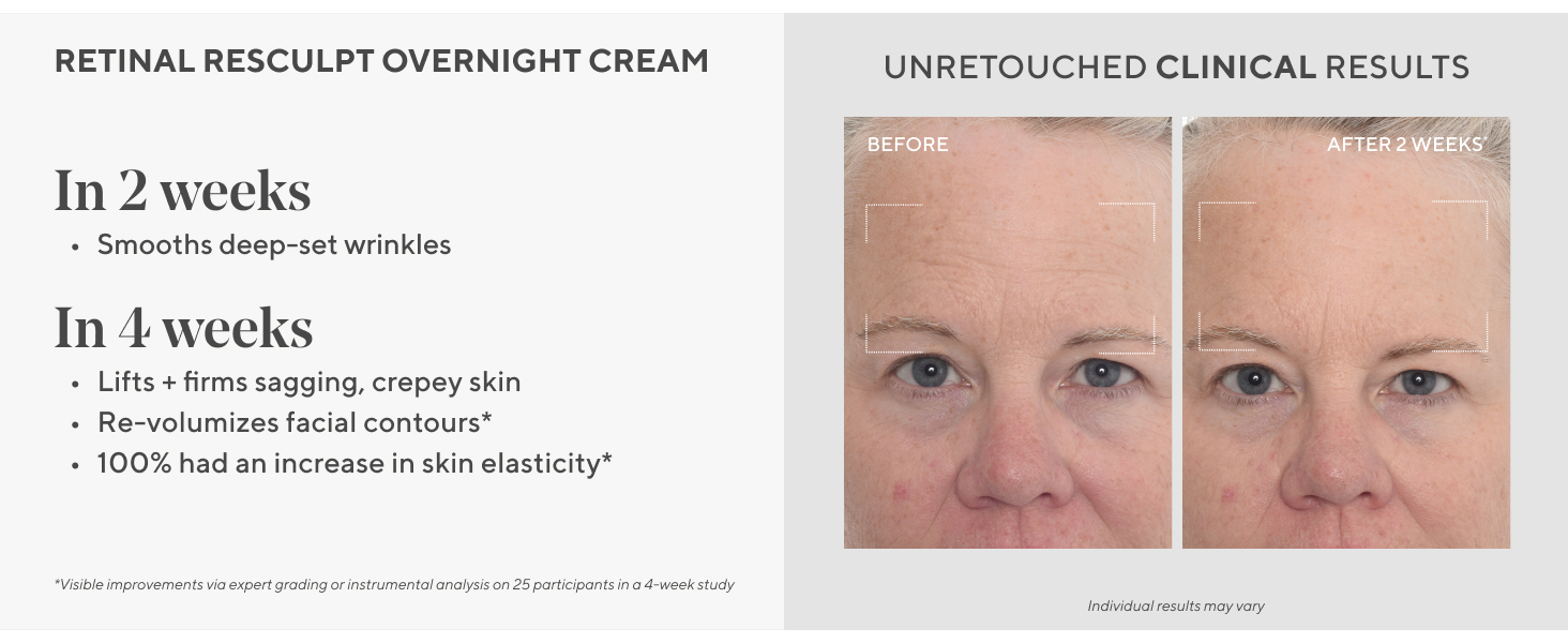 retinal overnight cream, night cream, retinal night cream, facial cream