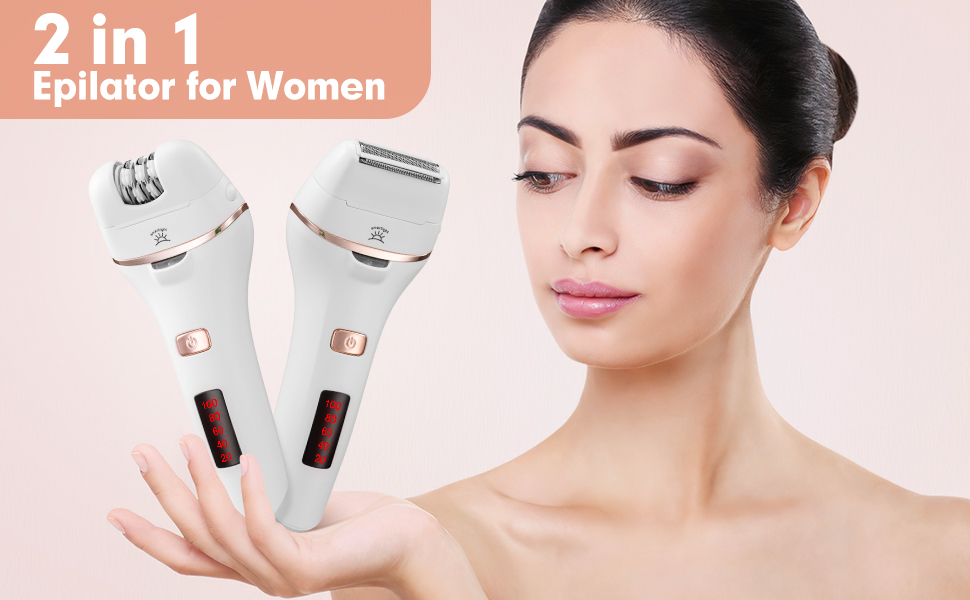 Epilator for Ladies, 2 in 1 Epilators Hair Elimination for Ladies with