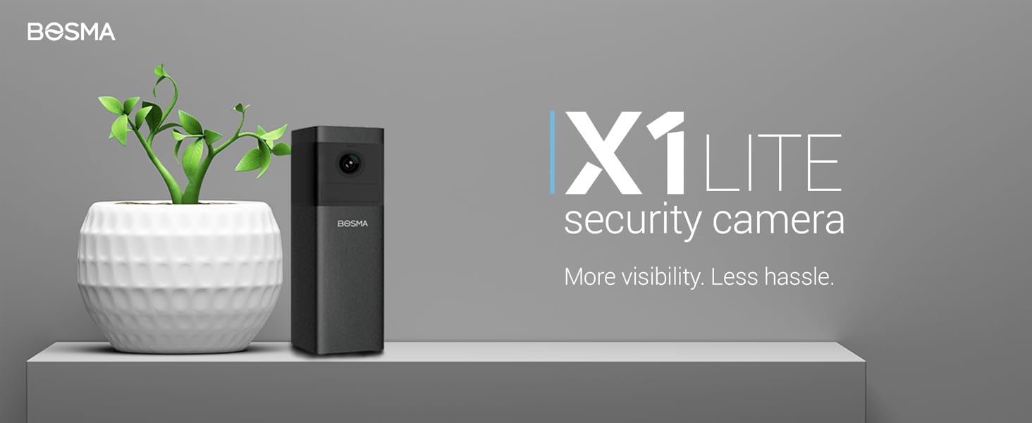BOSMA X1 Lite Home Security Camera, Indoor Camera, Super