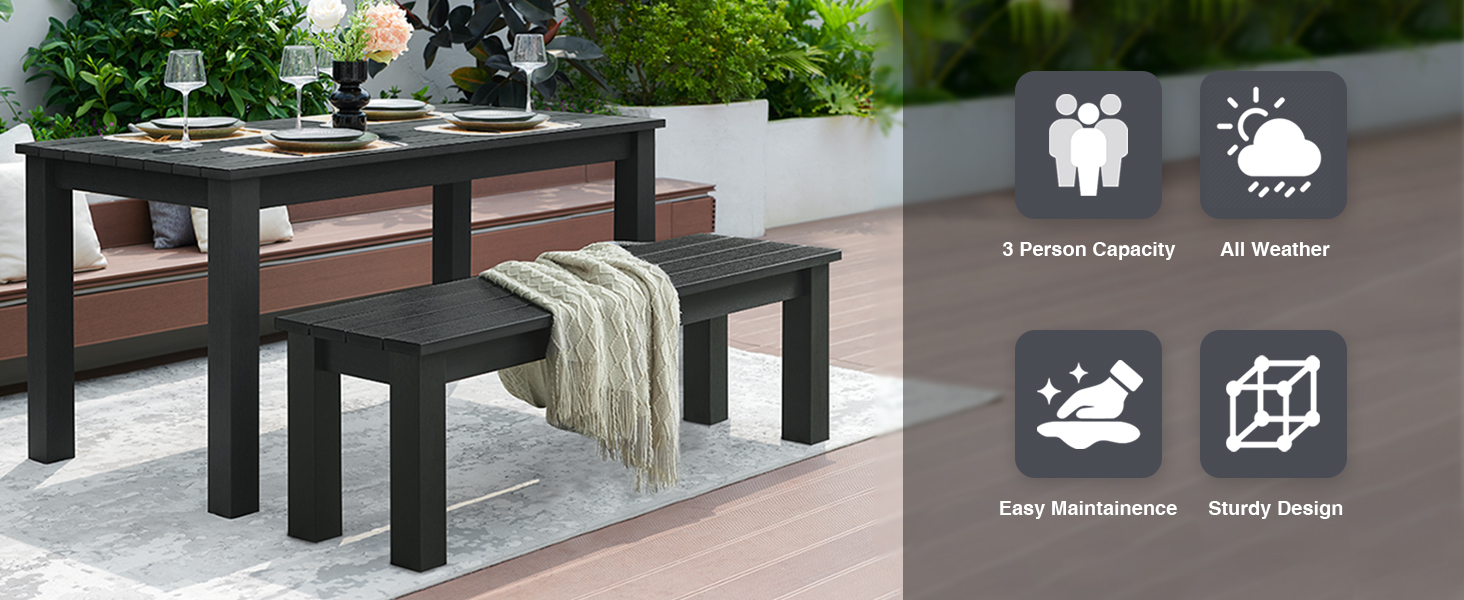 outdoor bench