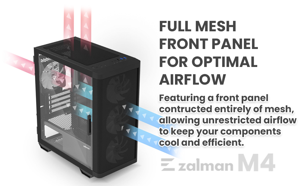 zalman m4 gaming pc case