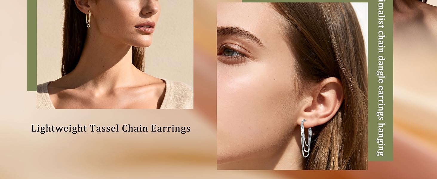 hanging tassel earrings