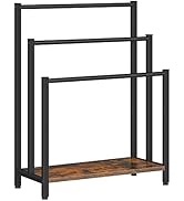 HOOBRO Free Standing Towel Rack, 3 Tier Blanket Rack, Blanket Holder for Bathroom, 60 x 28 x 81 c...