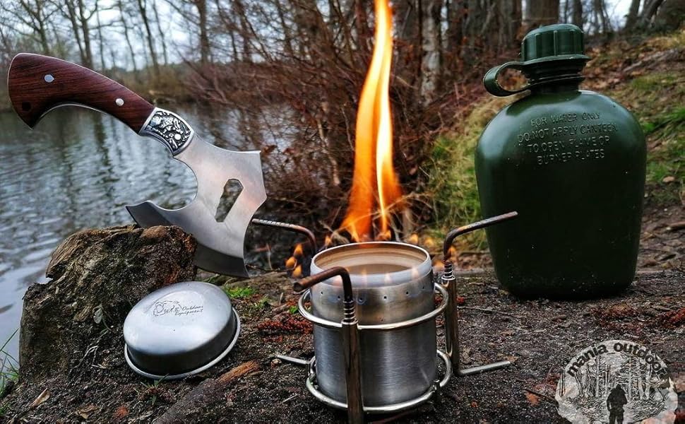 NedFoss Hatchet with Sheath, 9 inch Full Tang Small Axes and Hatchets