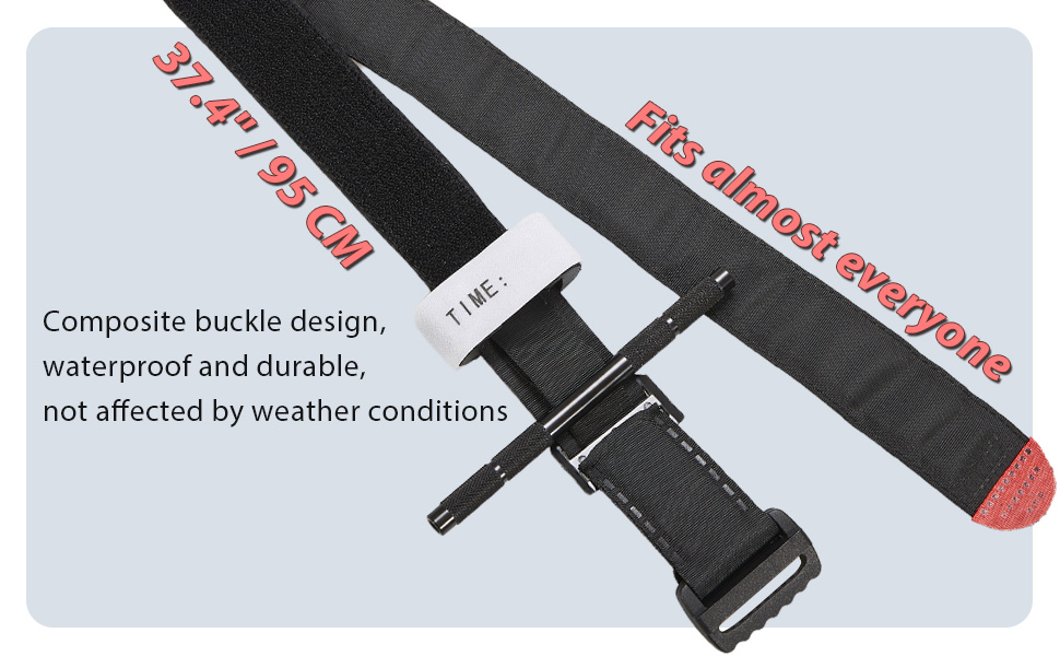 1 Pack Tourniquet 37.4", Metal Aluminum Windlass Torniquetes, Military Combat