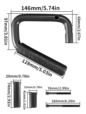 ジープラングラーのハンドルをつかむ