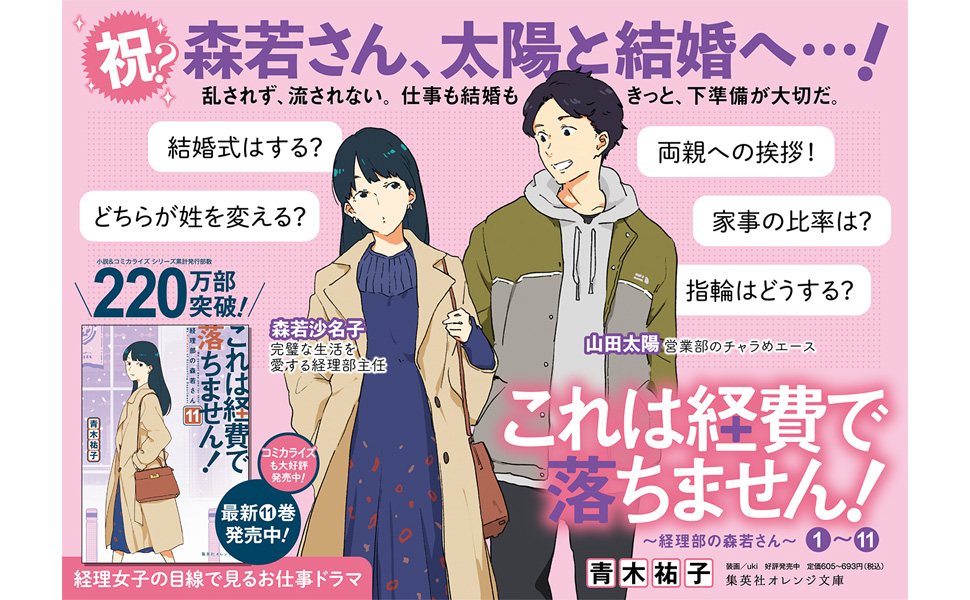 それは経費で落ちません これは経費でおちません 経理課 定時で帰ります 会計課 領収書 経理の森若 沙名子 太陽