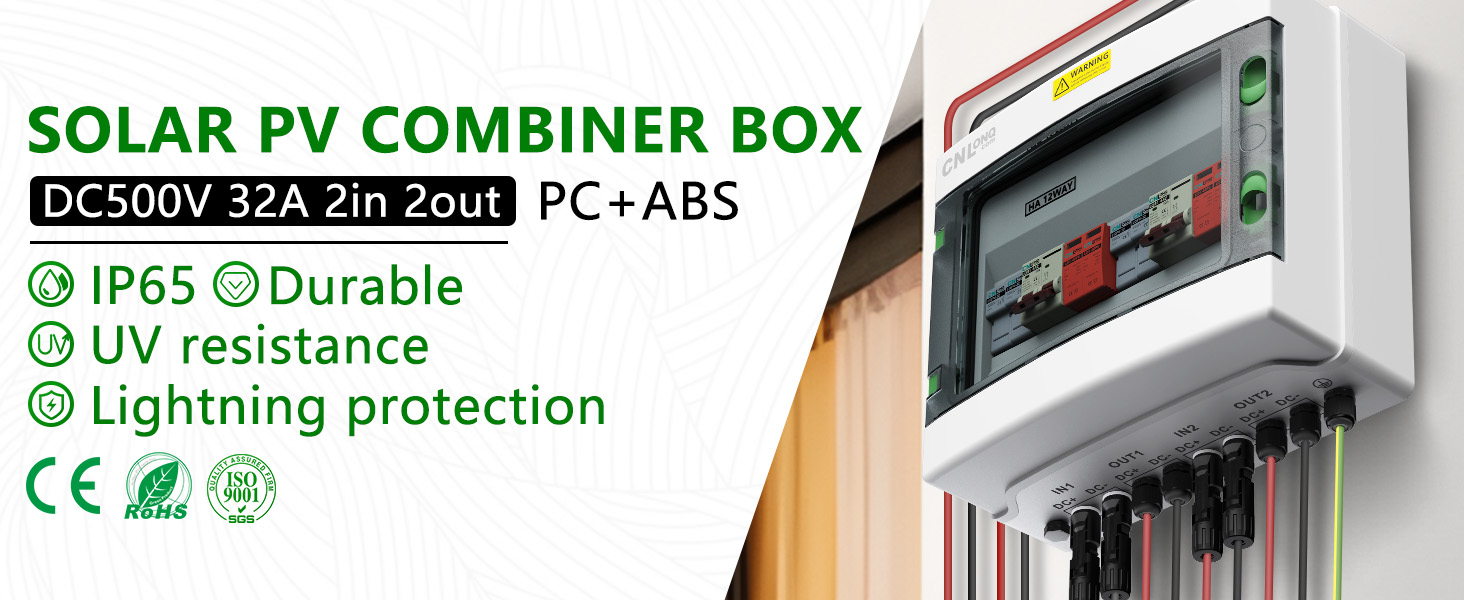 Solar combiner box 2strings