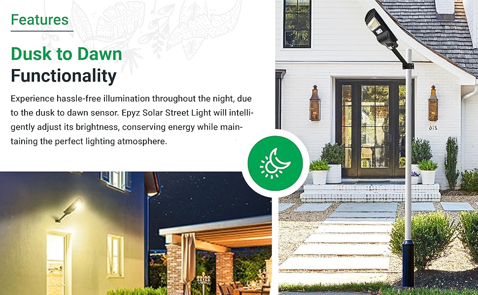Epyz Watt Solar Street Light Outdoor Remote Motion Sensor Dusk Dawn Garden Street Lawn