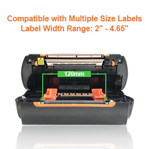 Compatible with multiple label sizes