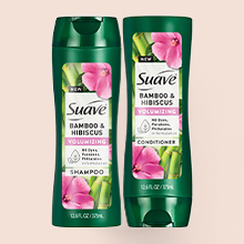 Suave Shampoo and Conditioner Bamboo and Hibiscus