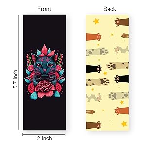 cute cat bookmark tom paws illustration vector black stars soft