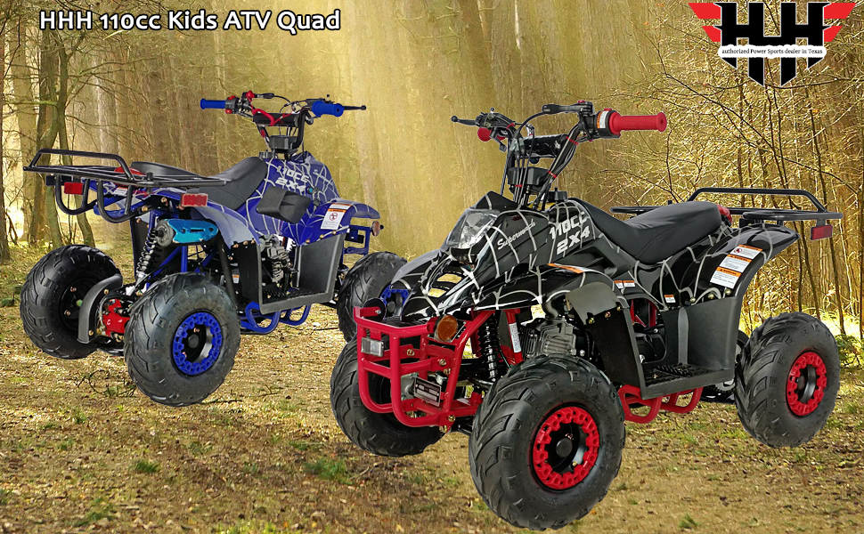 110cc ATV Boulder 110B1 Gas 110cc ATV Quads Youth ATV Quad ATVs Fully Automatic Children 4 Wheeler