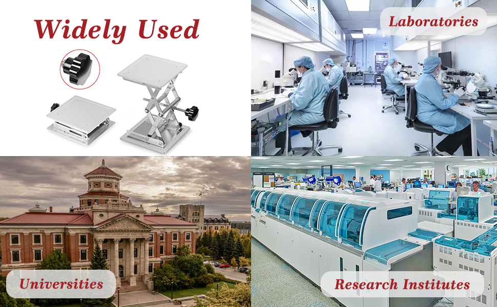 stonylab Lab Scissors Jack, 100 x 100mm Stainless Steel Laboratory