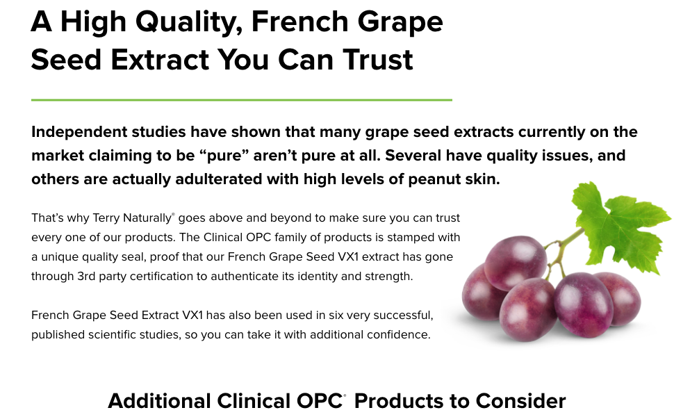 A high quality, french grape seed extract you can trust