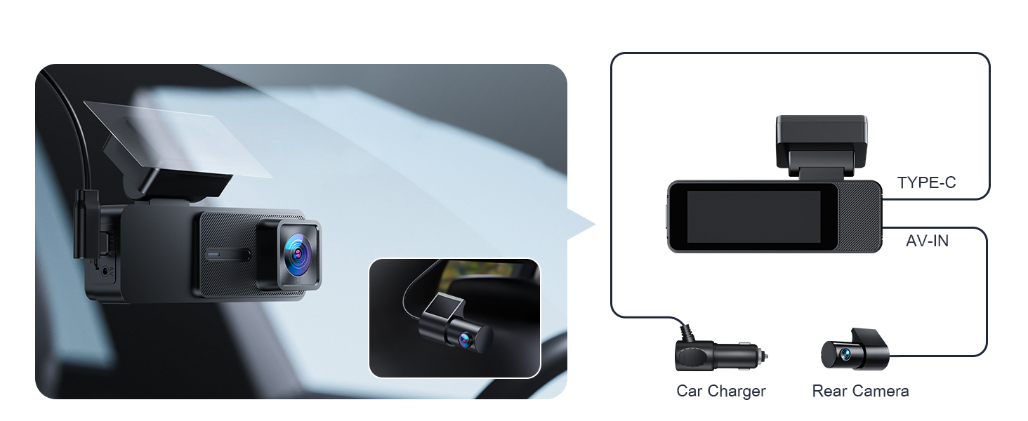 dash cam front and rear