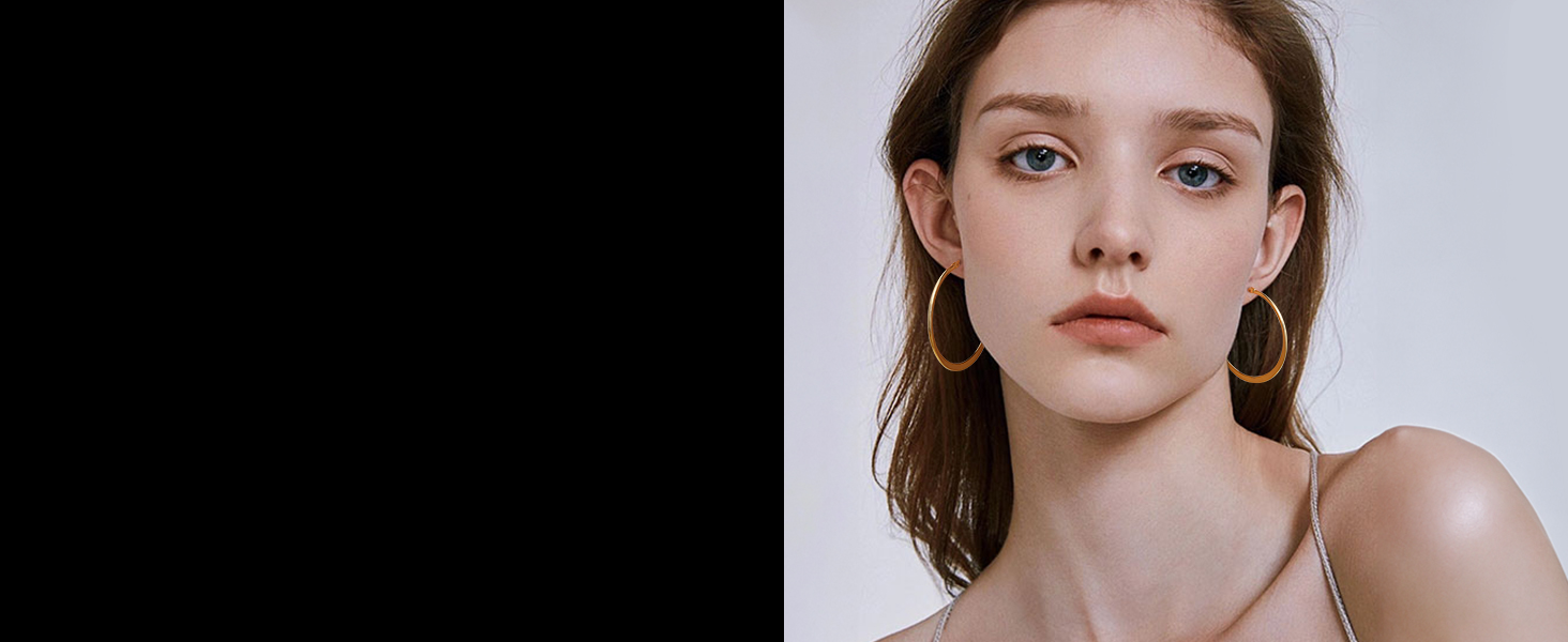 Gacimy Gold Hoop Earrings for Women