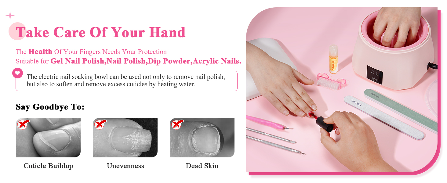 Electric Nail Soak Off Bowl for Manicure