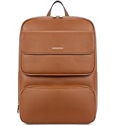 BOSTANTEN Leather Backpack for Women 15.6 inch Laptop Backpack Purse Casual Business Travel Compu...