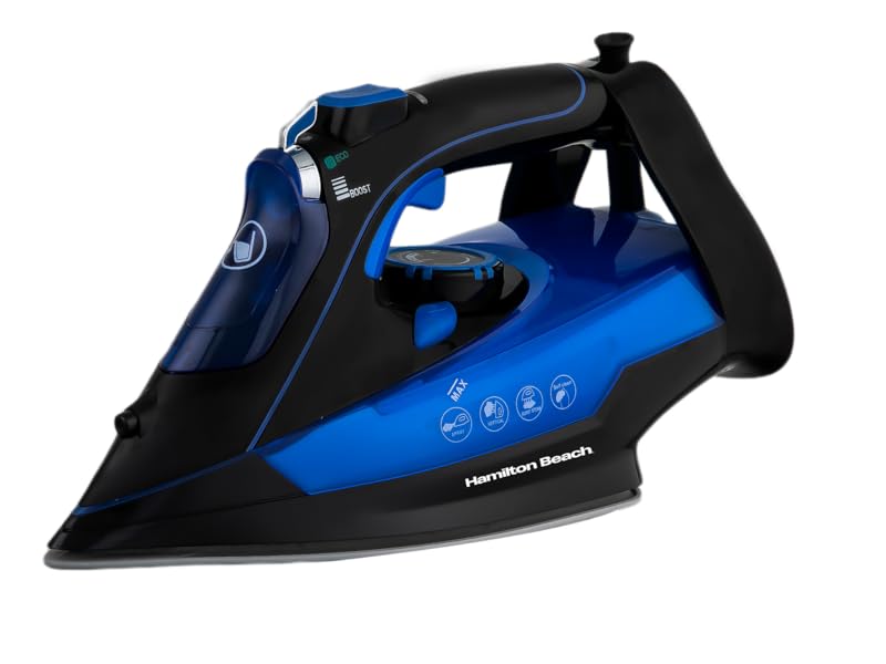 Hamilton Beach Pro Steam Iron, 3000W, SteamMax, NonStick Ceramic