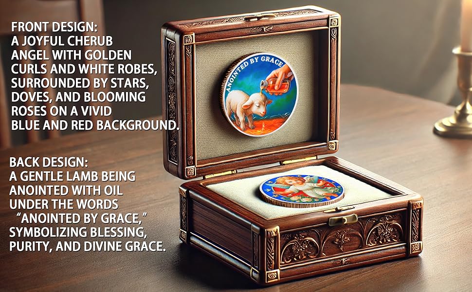 Anointed Lamb Religious Coin – Inspirational Bible Verse Medallion for Faith-Based Gifts