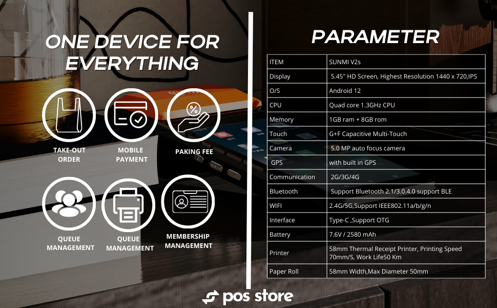 POS, PDA, CASH REGISTER