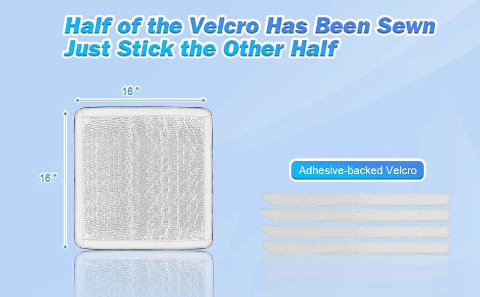 Safoner RV Roof Vent Skylight Insulator Cover, Sun Blackout Fabric for