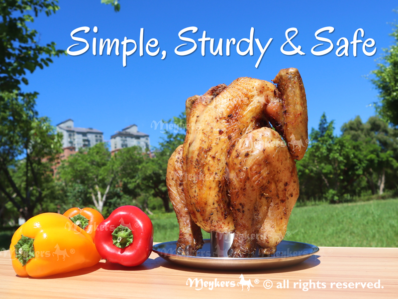 Meykers Beer Can Chicken Stand [New Upgraded] for Grill
