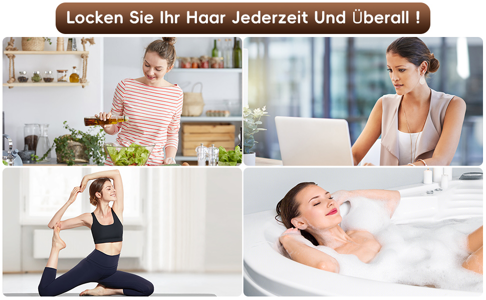 Krullen zonder hitte, haarspelden 's nachts met haarspeld, antislip, haarhaarkrullers 's nachts