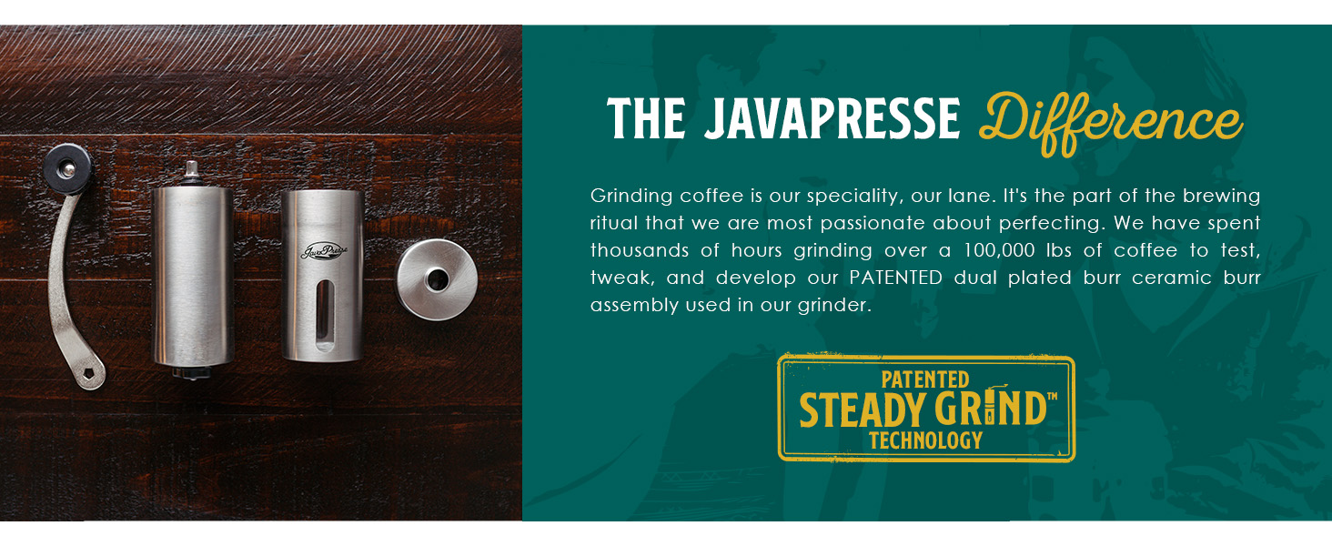 Manual Coffee Grinder by JavaPresse — Manual Coffee Bean