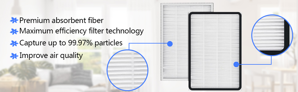 4 Pack HEPA Filter for Sears Kenmore EF-1, Part #86889, 20-86889,20-53295, KC38KCEN1000