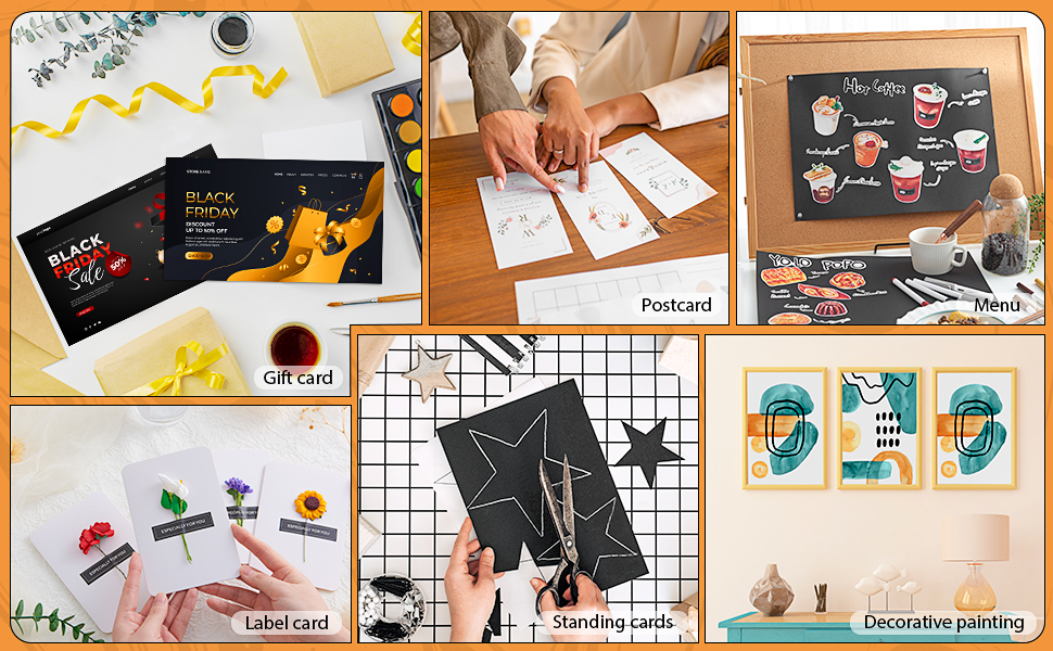 300gsm White Cardstock - 40 Sheets A5 Size Cardboard Paper Cover Card Stock 110lb Heavyweight Paper Thick Paper for DIY Card Making,Invitations,Postcards,Business Cards PAC01WH040 15 3